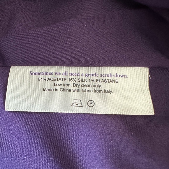 MM Lafleur The Lenox Skirt Foulard High Rise Deep Purple Knee Length Skirt -6(M) - Picture 10 of 12